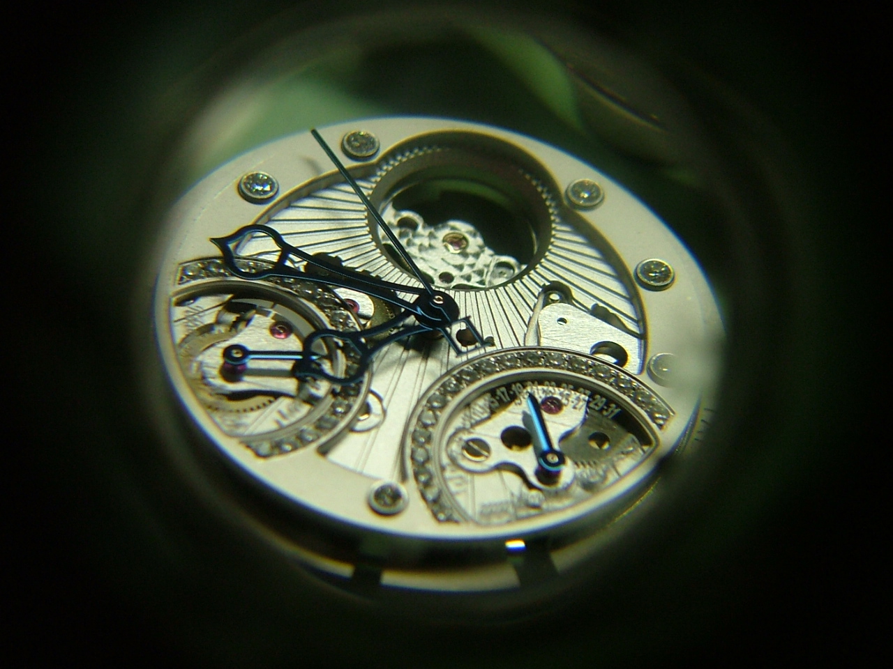 dial side of complicated watch